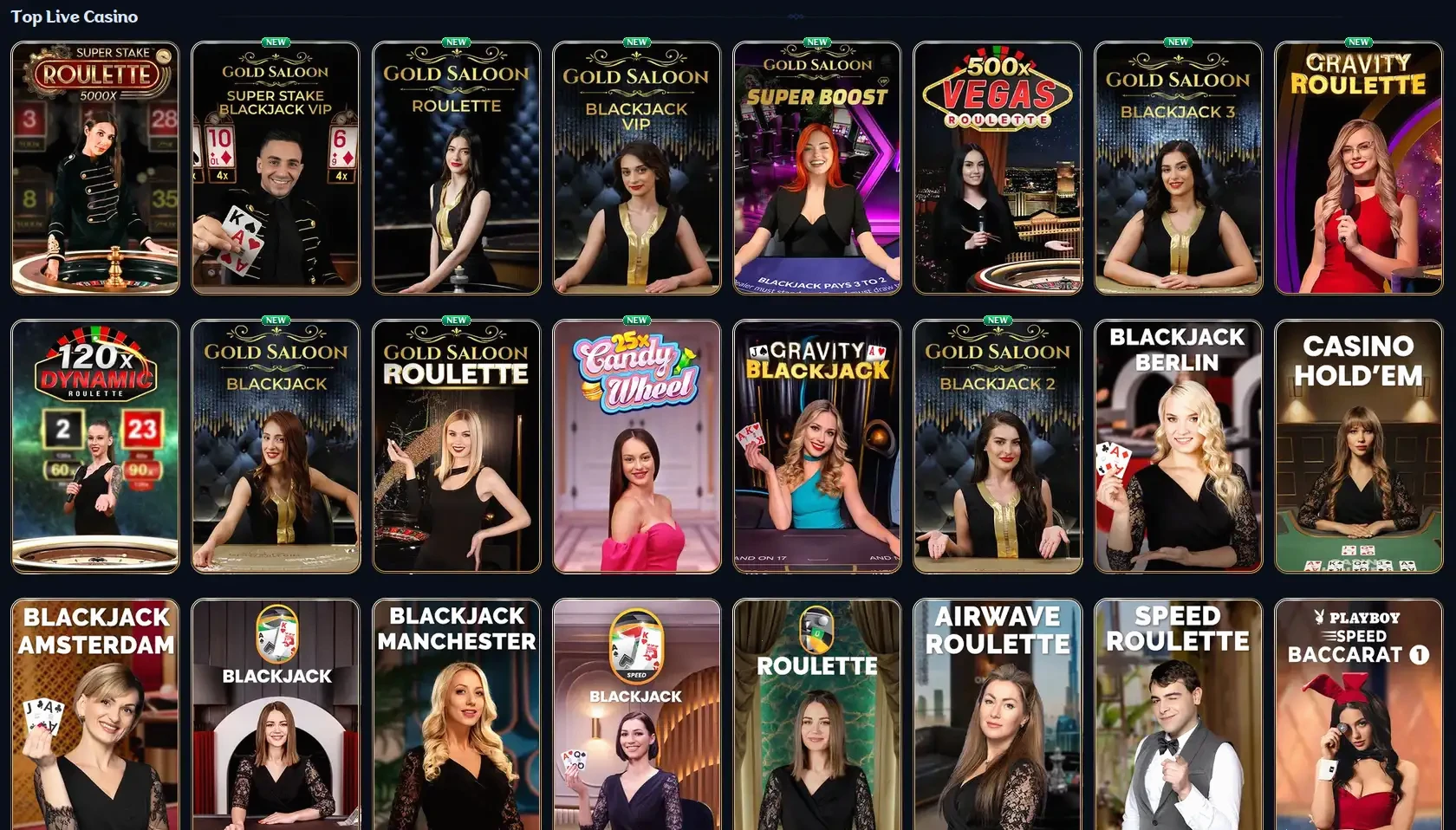 Supabet online casino interface